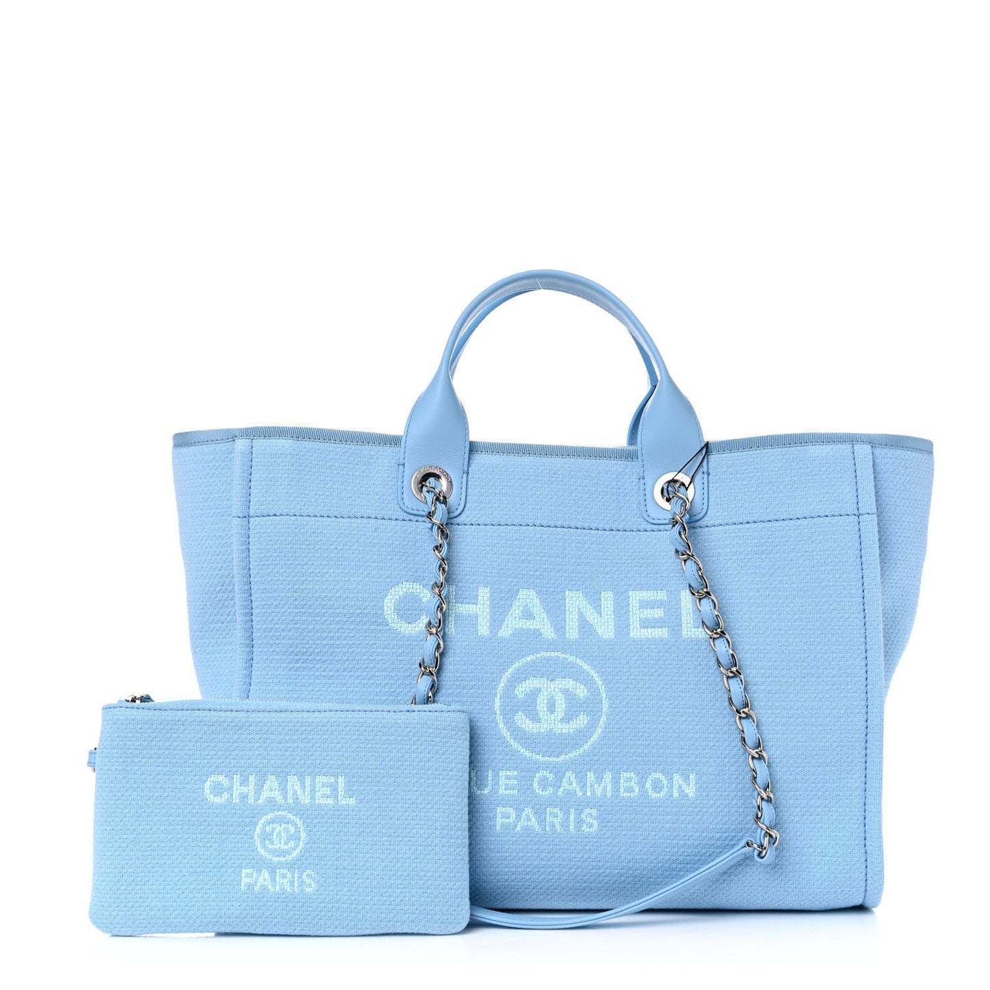 Mixed Fibers Medium Deauville Tote Light Blue