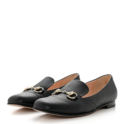 Gucci Calfskin Horsebit Loafers 37 Black 3 of 10
