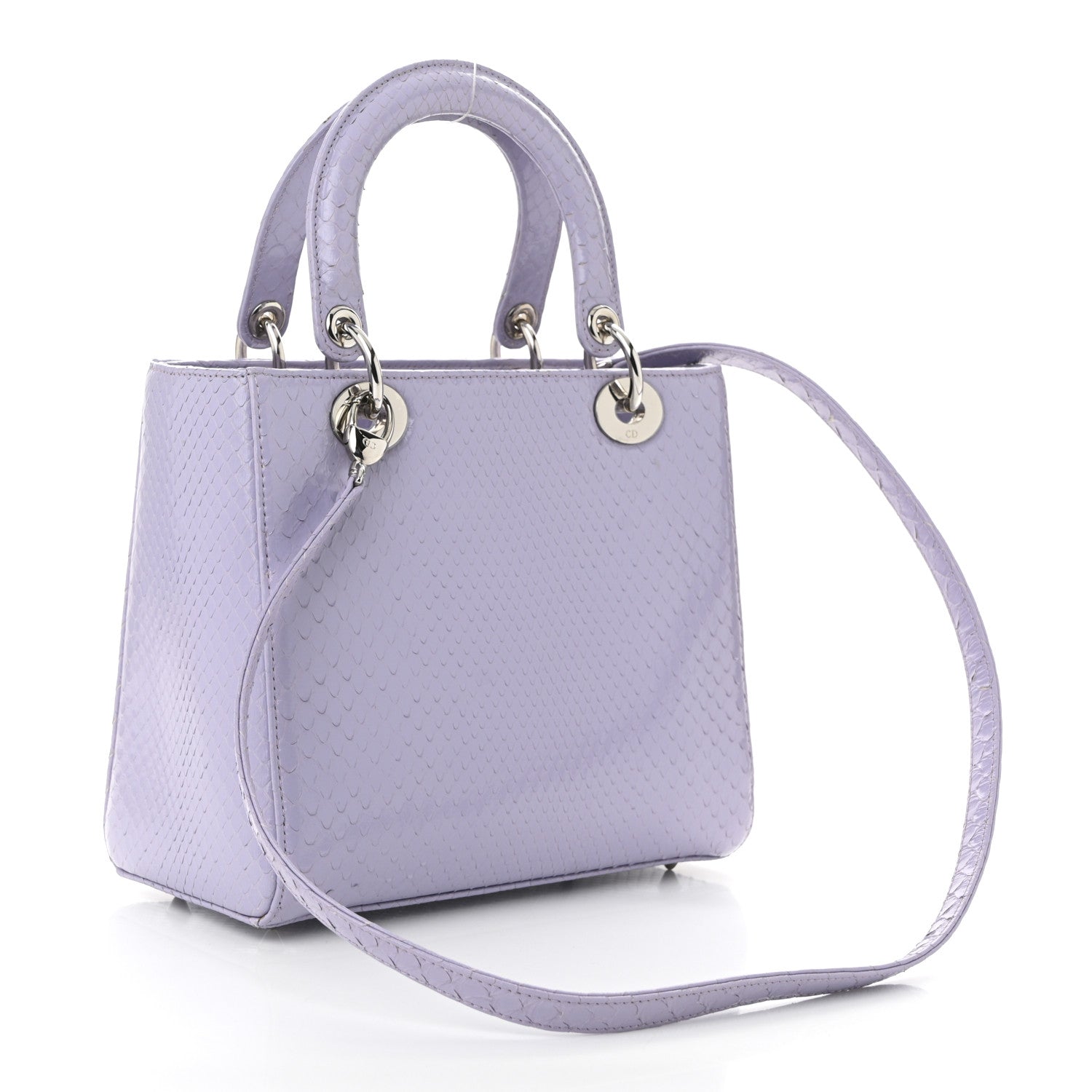 Christian Dior Snakeskin Medium Lady Dior Lilas 1760194 – FASHIONPHILE
