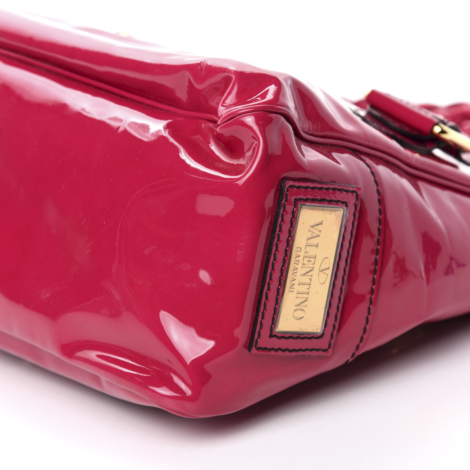 Valentino Garavani Patent Large Histoire Pink 7 of 8