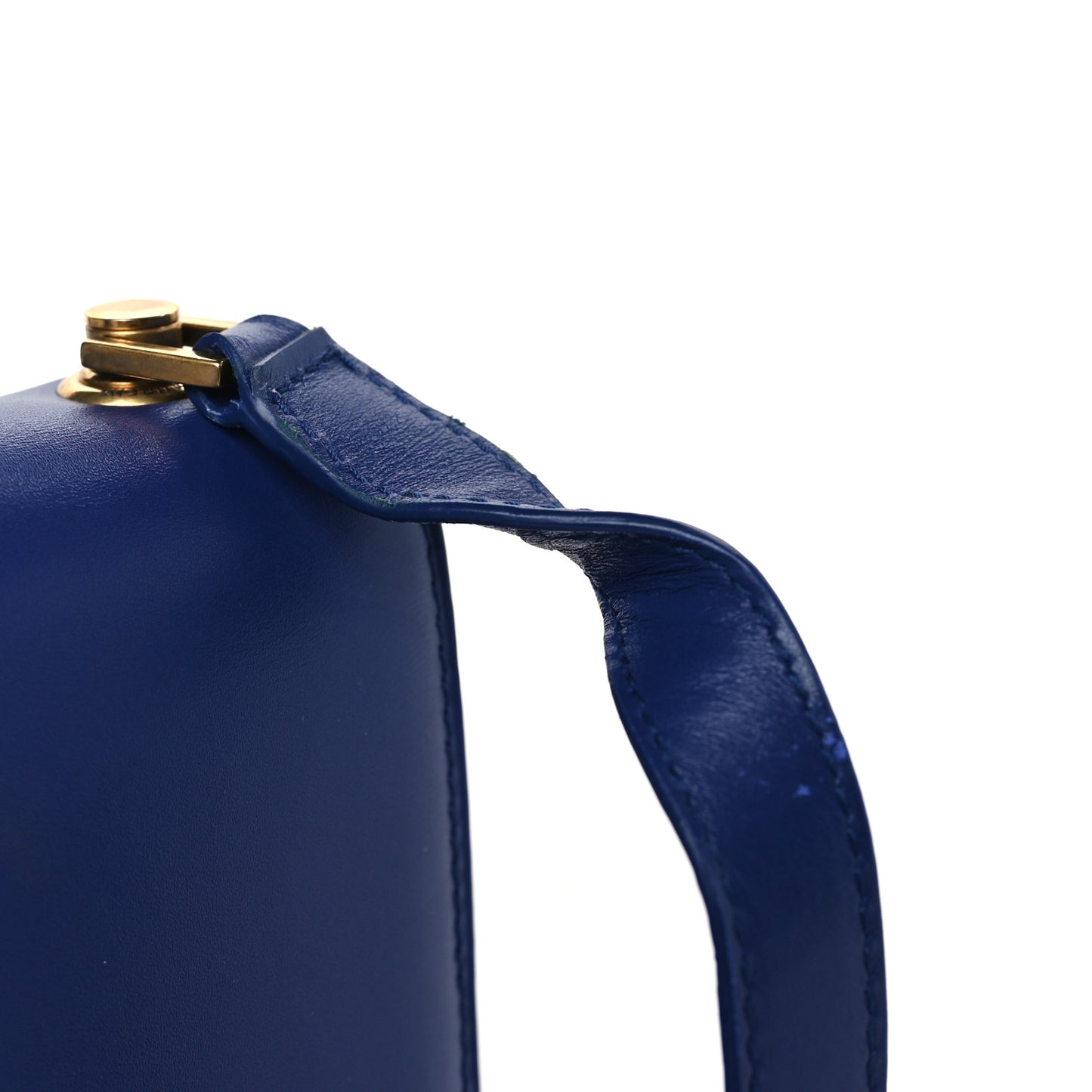Smooth Calfskin Carre Satchel Royal Blue