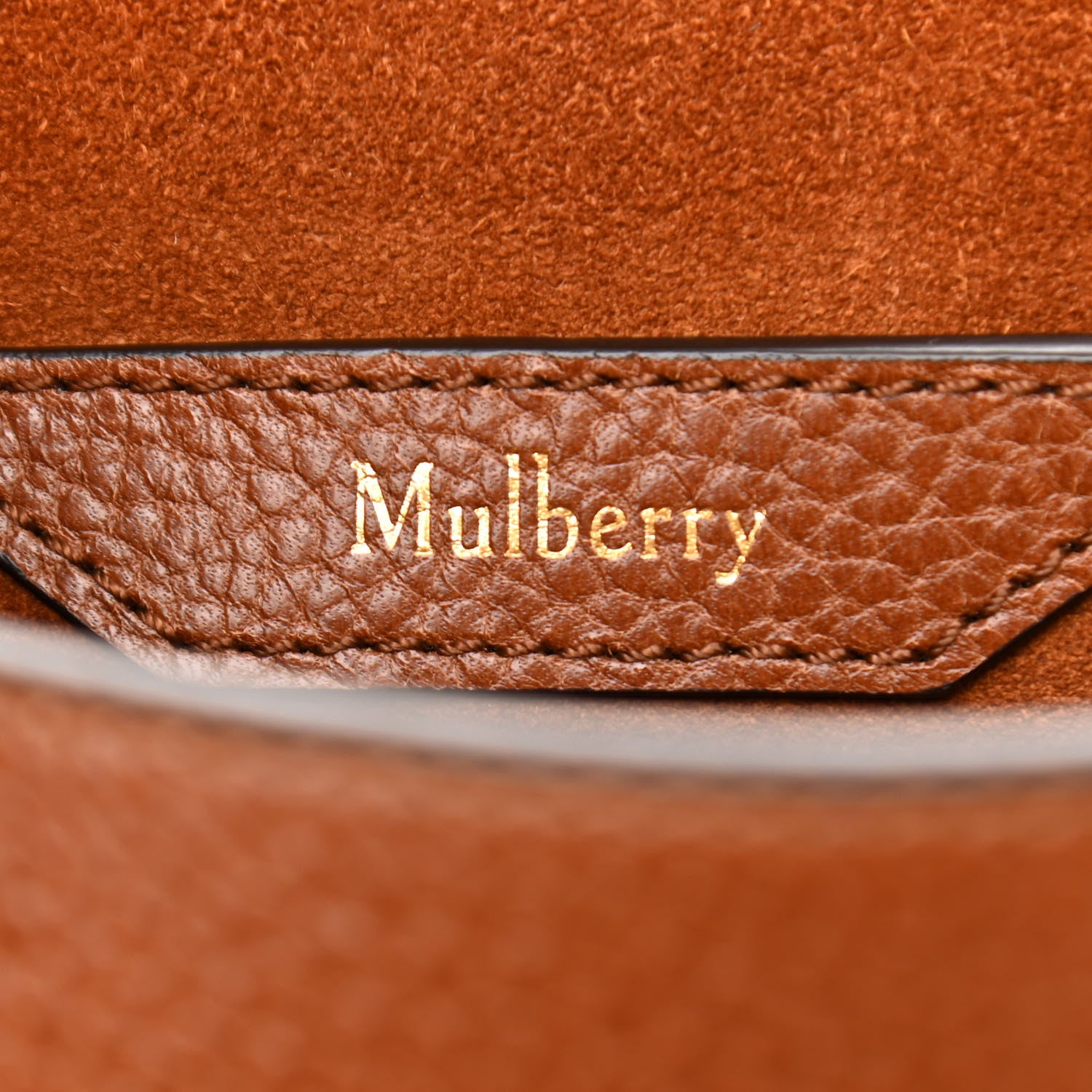 Mulberry Small Classic Grain Calfskin Amberley Satchel Oak 6 of 13