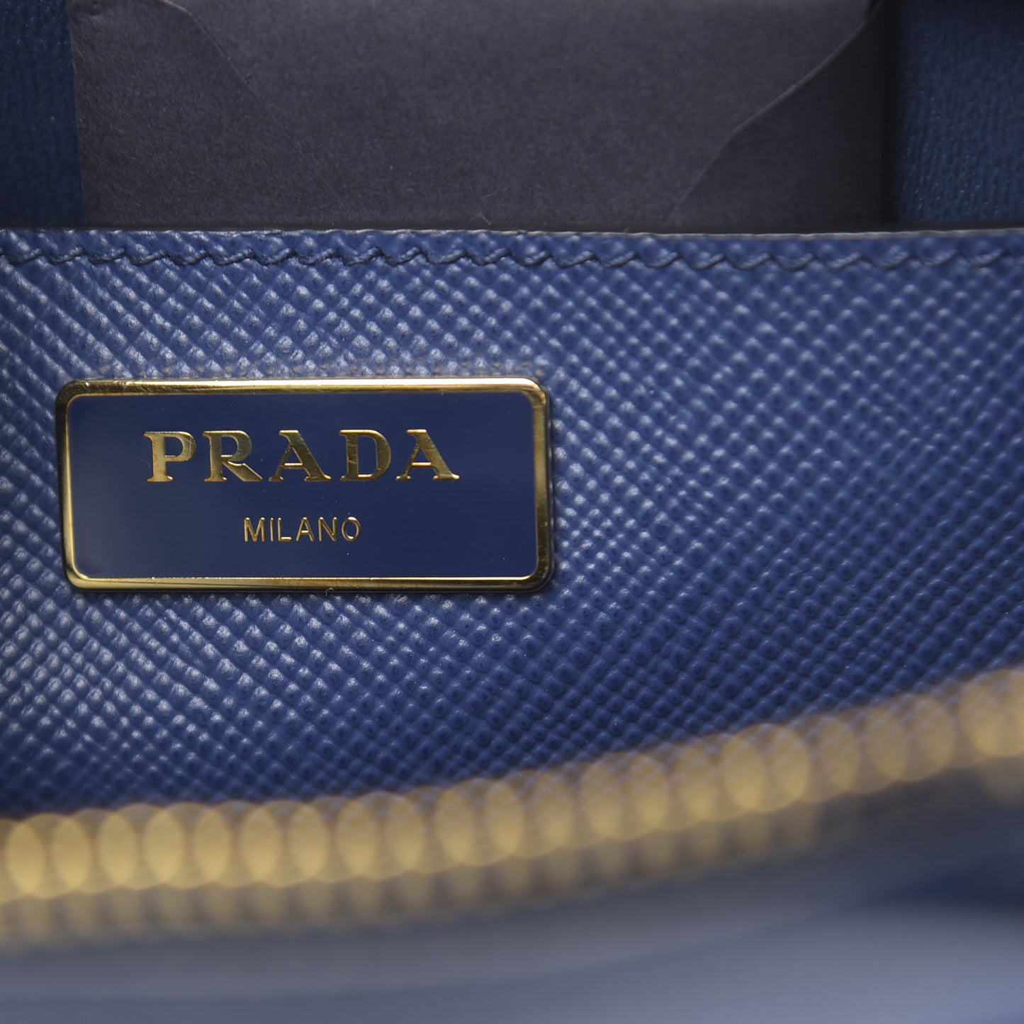 Saffiano Cuir Bauletto Bluette