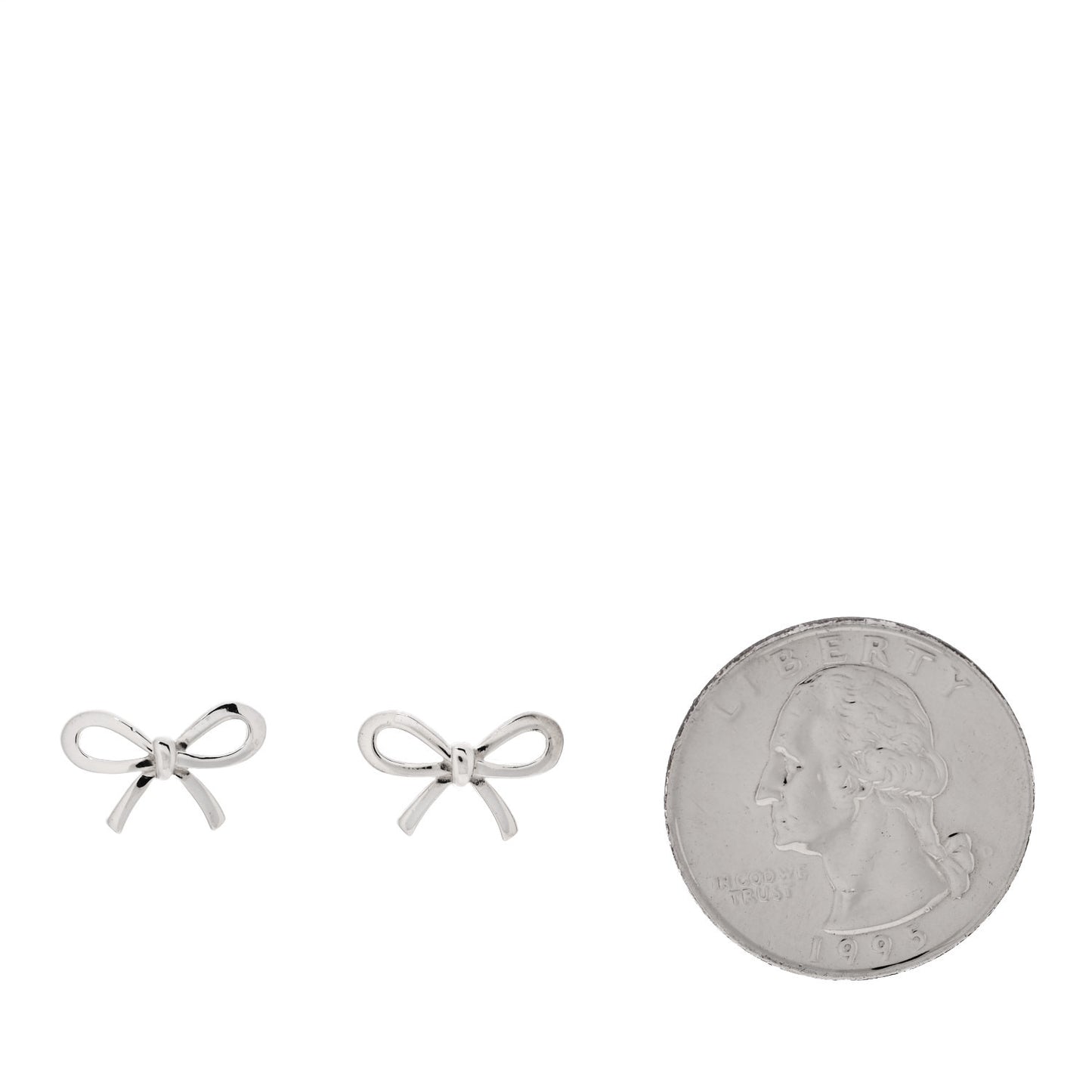 Sterling Silver Bow Earrings