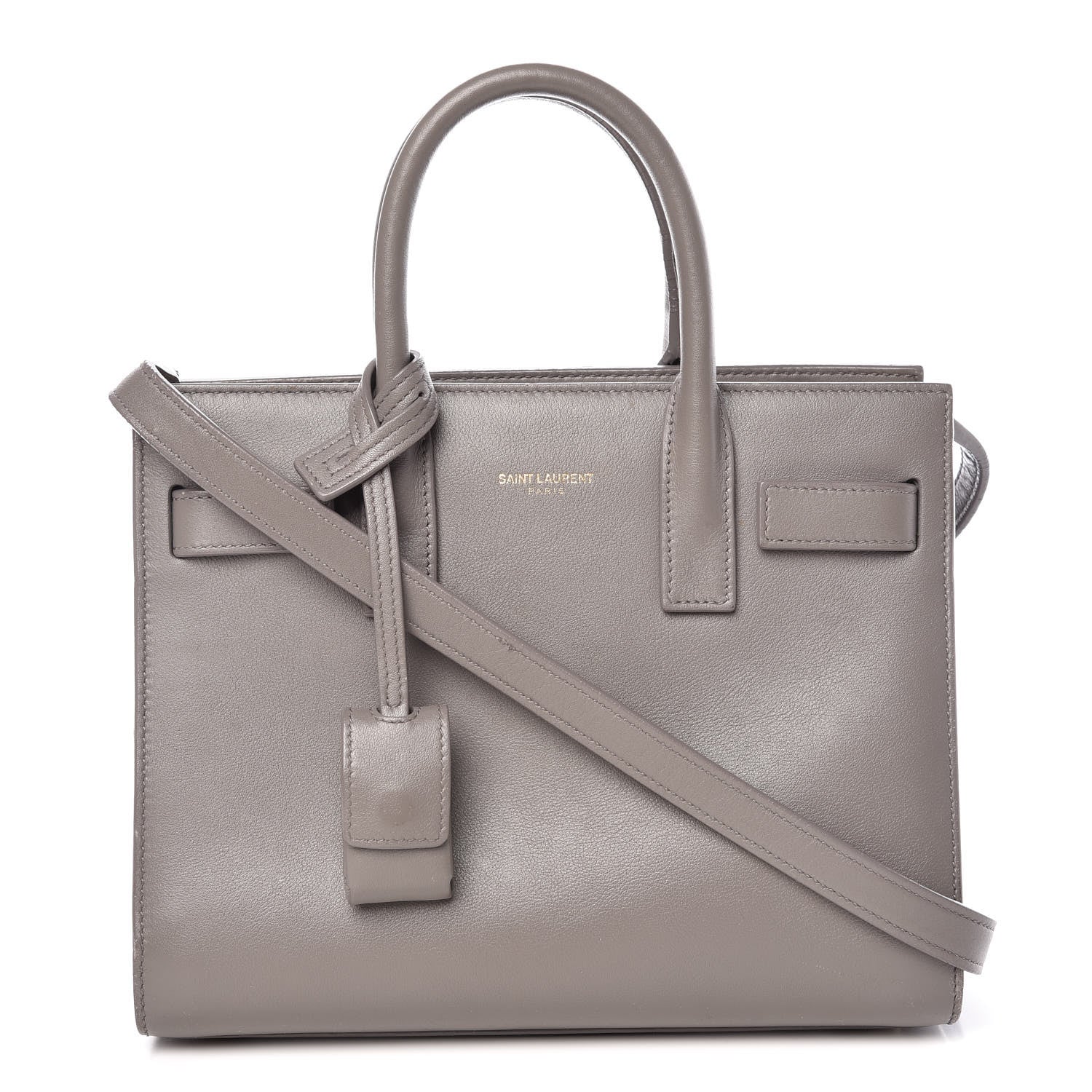 Saint Laurent Calfskin Nano Sac De Jour Fog 1 of 18
