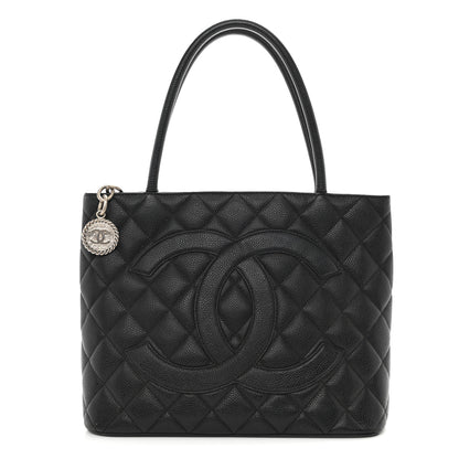 Chanel Caviar Quilted Medallion Tote Black 1 of 9