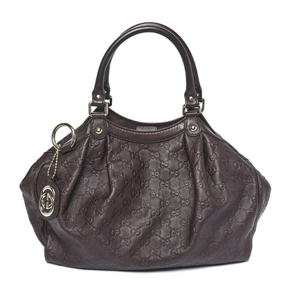 Gucci Guccissima Medium Sukey Tote Chocolate 1 of 10