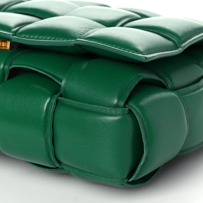Bottega Veneta Lambskin Maxi Intreccio Padded Chain Cassette Crossbody Bag Racing Green 10 of 13
