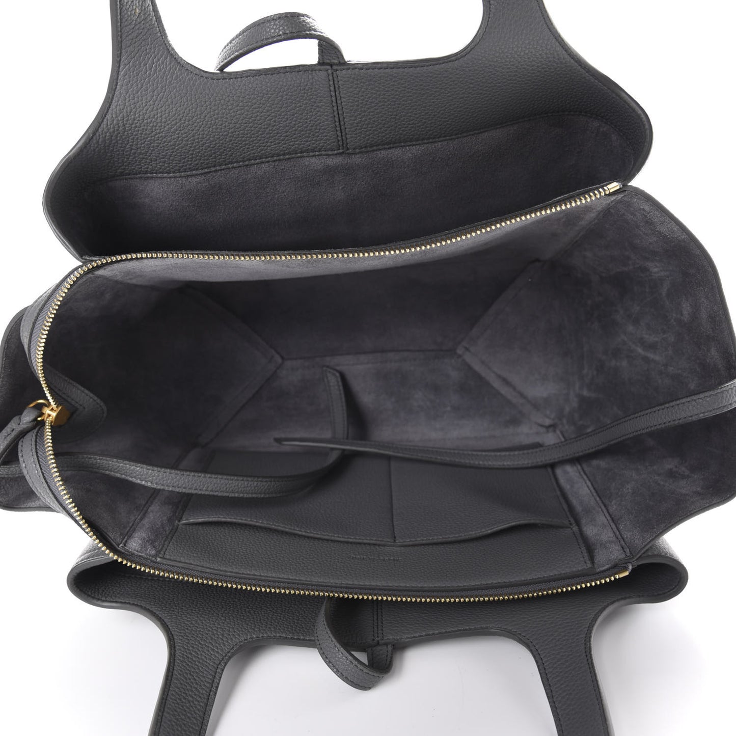 Baby Grained Calfskin Small Tri-Fold Bag Kohl