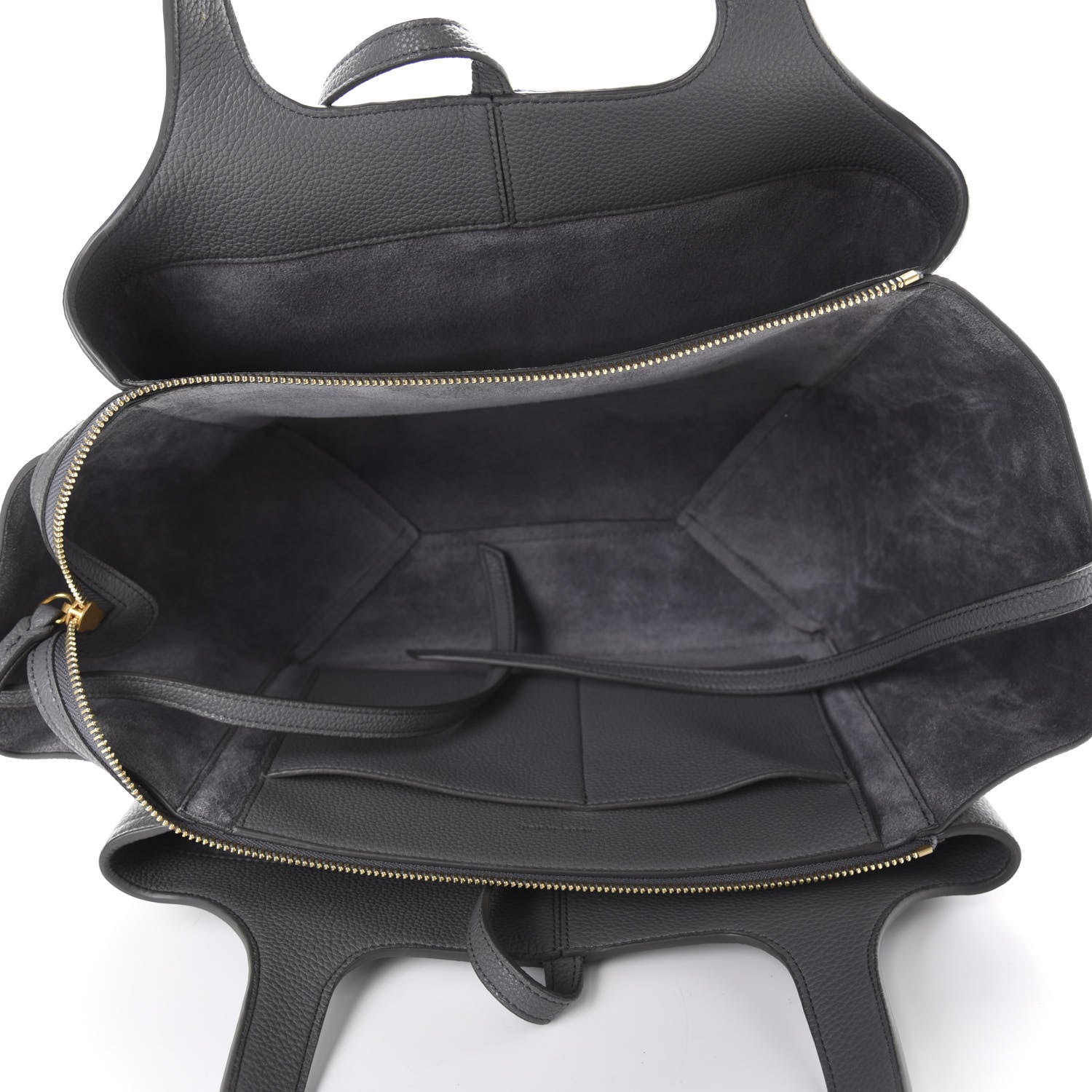 Celine Baby Grained Calfskin Small Tri-Fold Bag Kohl 6 of 11