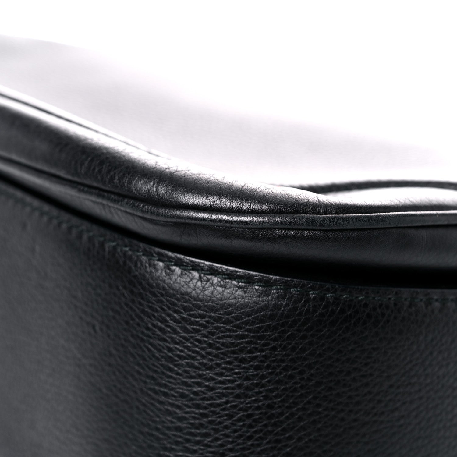 Gucci Calfskin Large New Bamboo Top Handle Bag Black 11 of 20