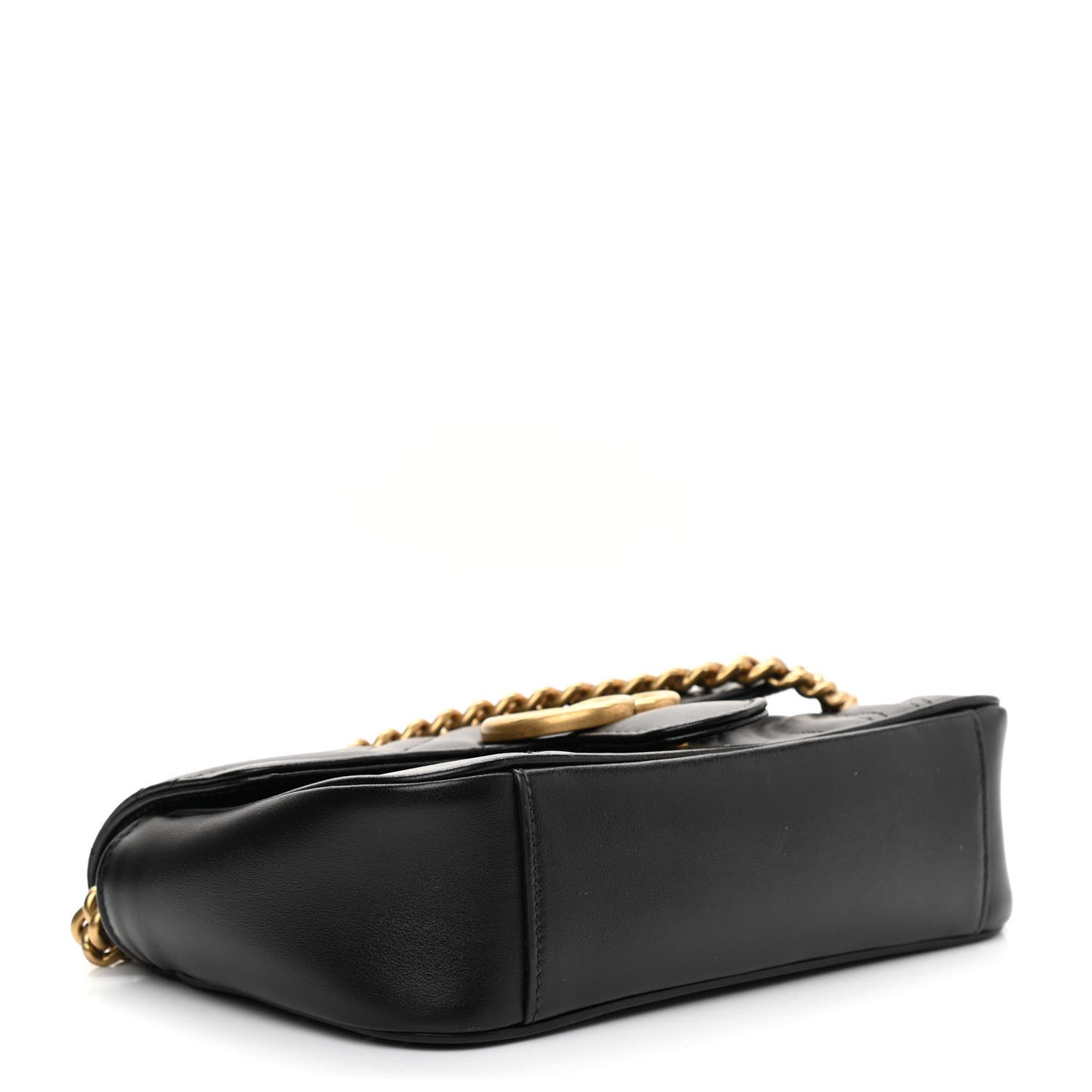 Calfskin Matelasse Mini GG Marmont Shoulder Bag Black
