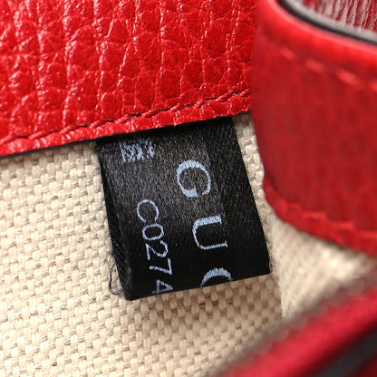 Gucci Dollar Calfskin Swarovski Crystal Small Dionysus Shoulder Bag Hibiscus Red 9 of 12