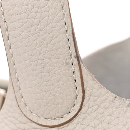Hermes Taurillon Clemence Picotin Lock 22 MM Gris Perle 12 of 12