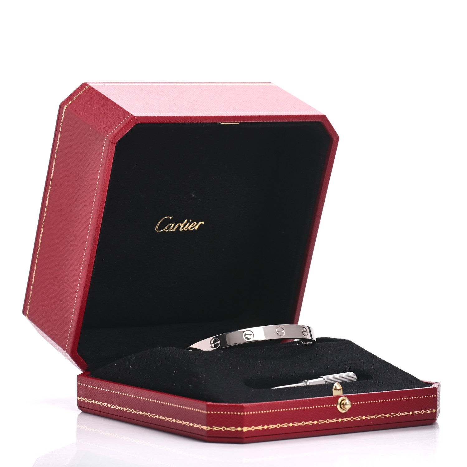 Cartier 18K White Gold LOVE Bracelet 17 5 of 5