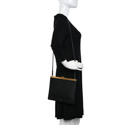 Celine Smooth Calfskin Mini Clasp Bag Black 2 of 11