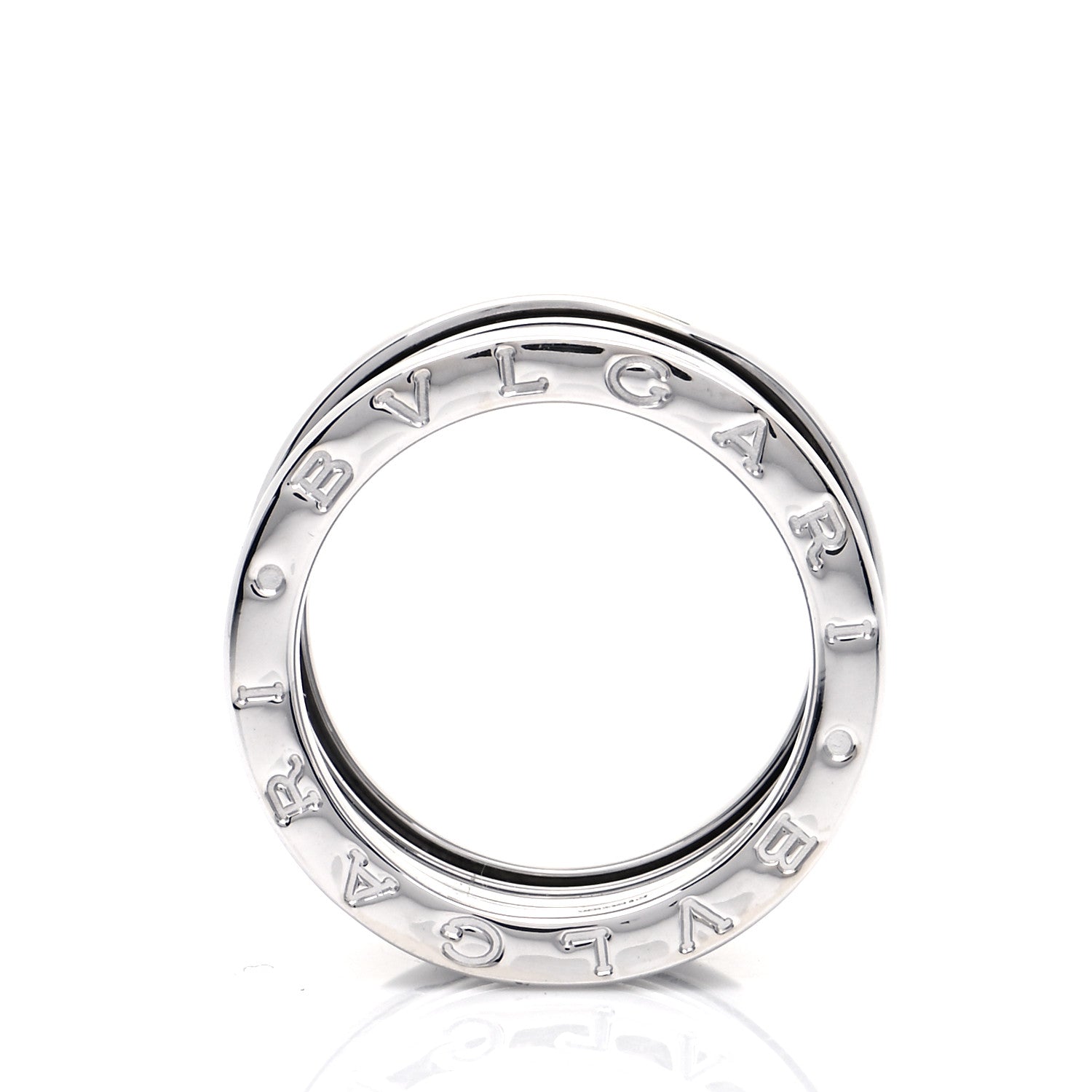Bulgari 18K White Gold B.Zero1 Four-Band Ring 52 6 5 of 6