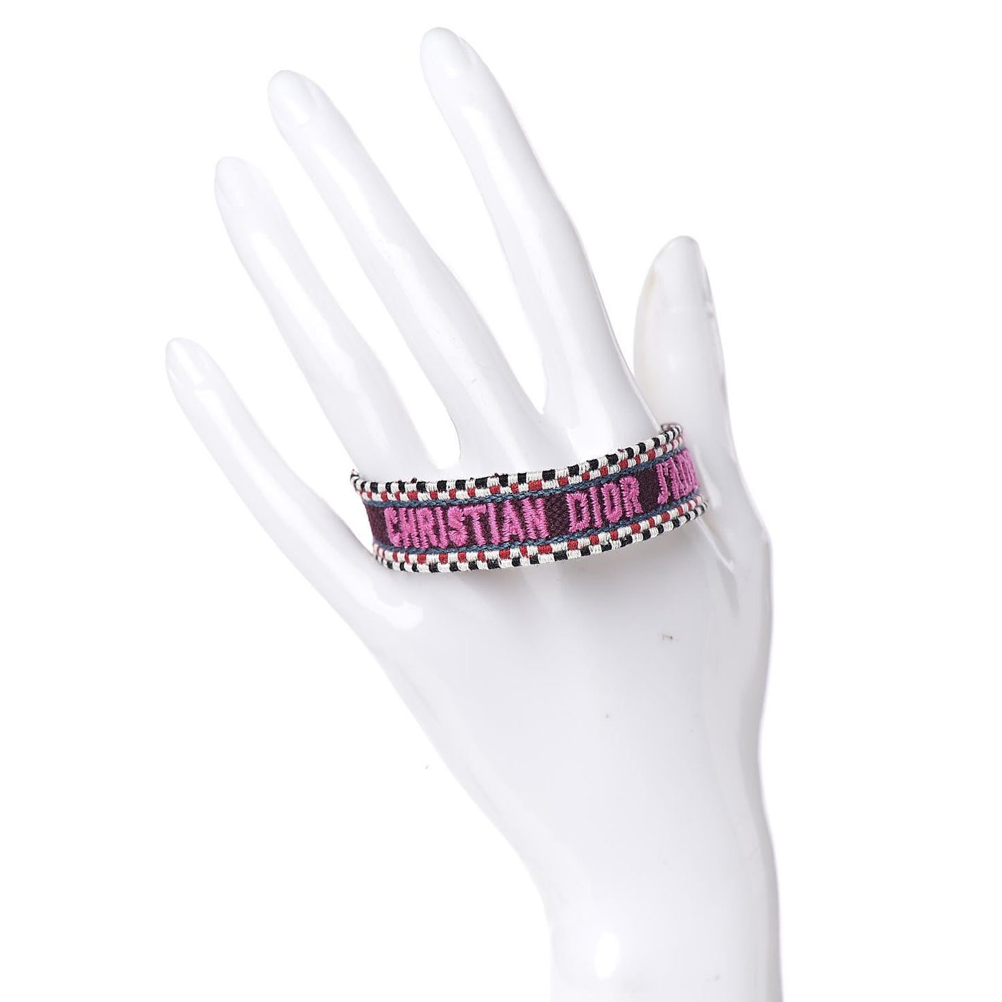 Woven Cotton J'Adior Friendship Bracelet Beige Multicolor