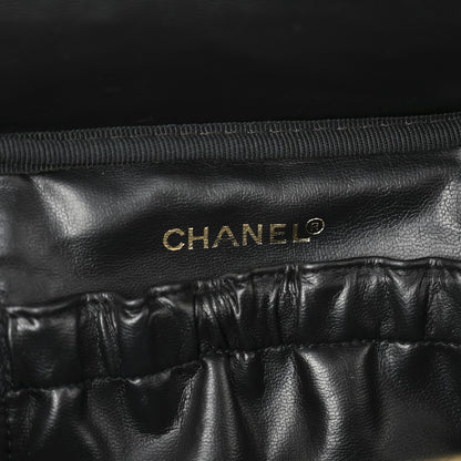 Chanel Lambskin Vanity Cosmetic Case Black 6 of 13