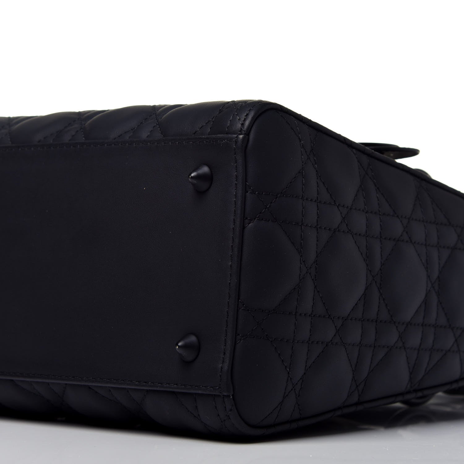 Christian Dior Ultra Matte Calfskin Cannage Medium Lady Dior Black 9 of 9