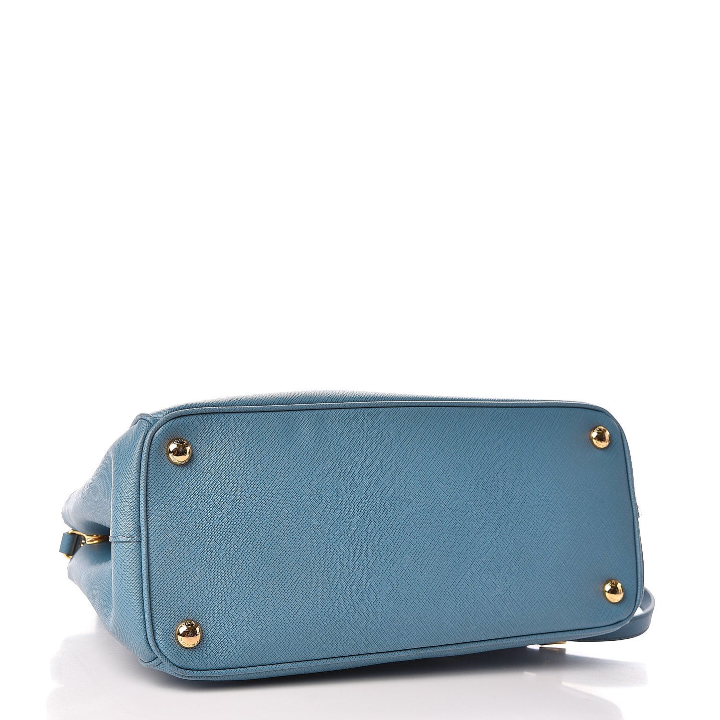 Saffiano Galleria Small Double Zip Tote Turchese