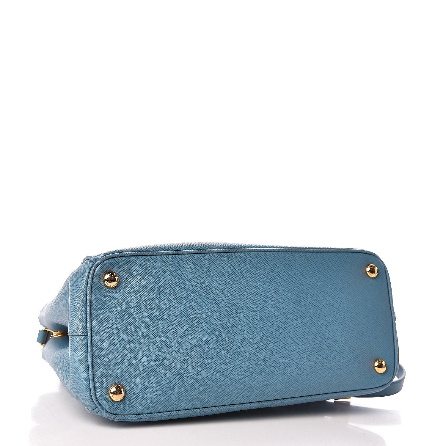 Prada Saffiano Galleria Small Double Zip Tote Turchese 4 of 17