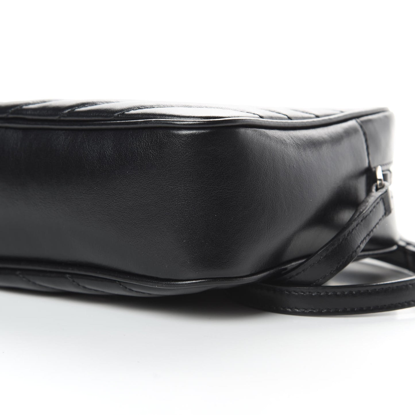 Calfskin Matelasse Monogram Lou Camera Bag Black