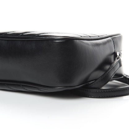 Saint Laurent Calfskin Matelasse Monogram Lou Camera Bag Black 10 of 14