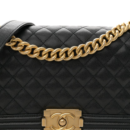 Chanel Caviar Quilted Medium Boy Flap Black 8 of 11