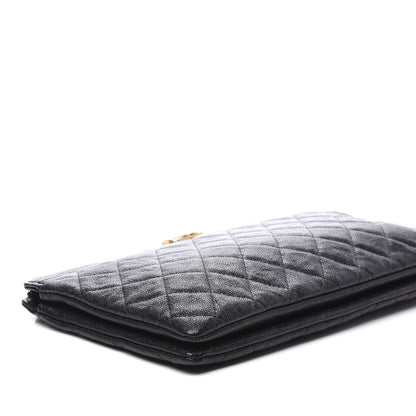 Chanel Caviar Quilted Small Zipped Boy Pouch Black 5 of 10