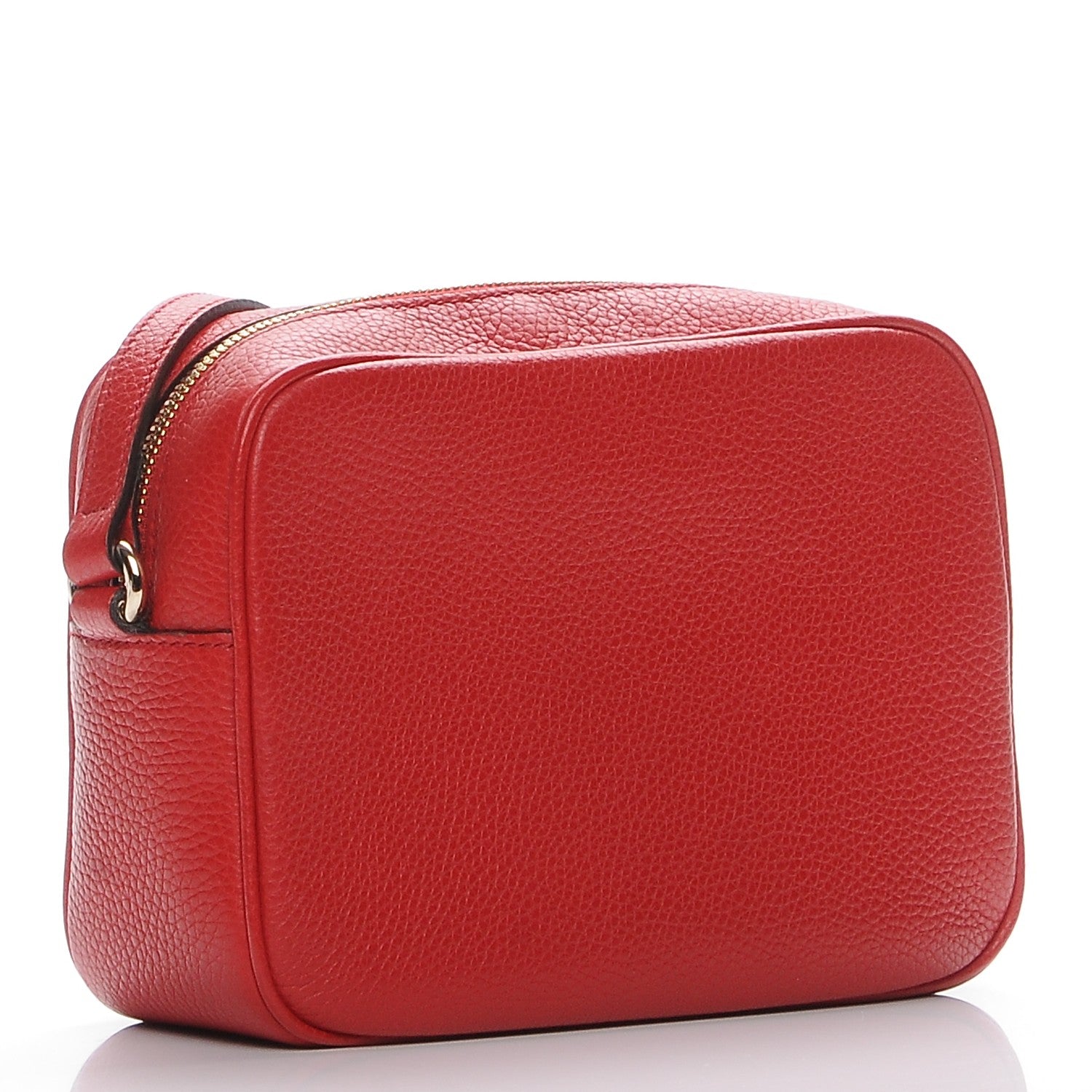 Gucci Pebbled Calfskin Small Soho Disco Bag Tabasco Red 3 of 7