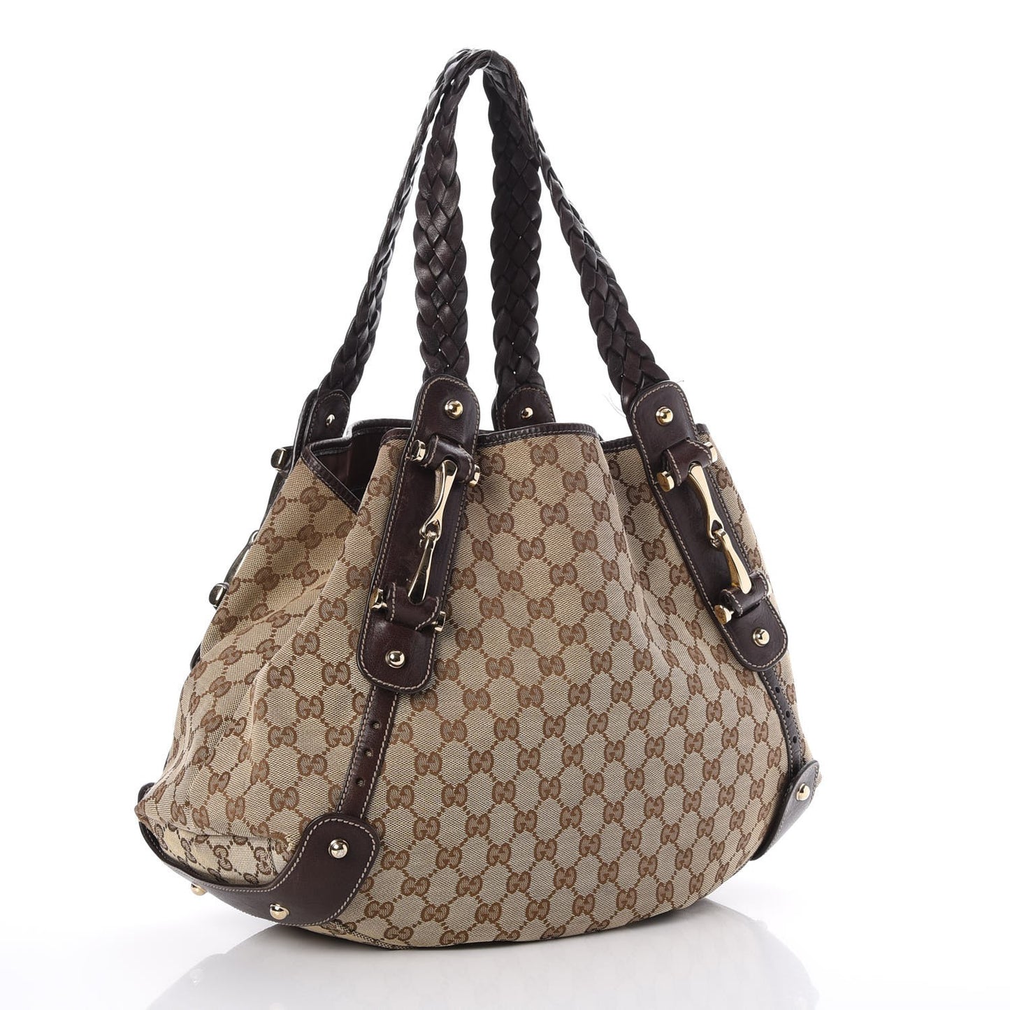 Monogram Medium Pelham Shoulder Bag Dark Brown
