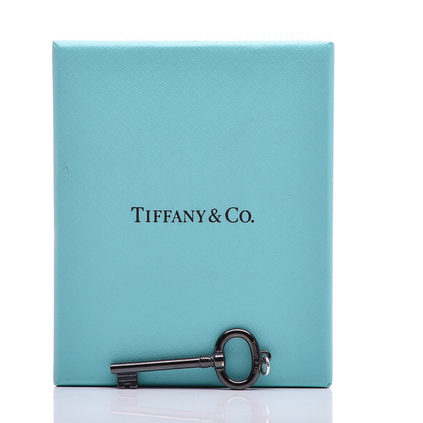 Black Titanium Oval Key Pendant