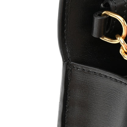 Celine Shiny Calfskin Triomphe Margo Wallet on Chain Black 11 of 12