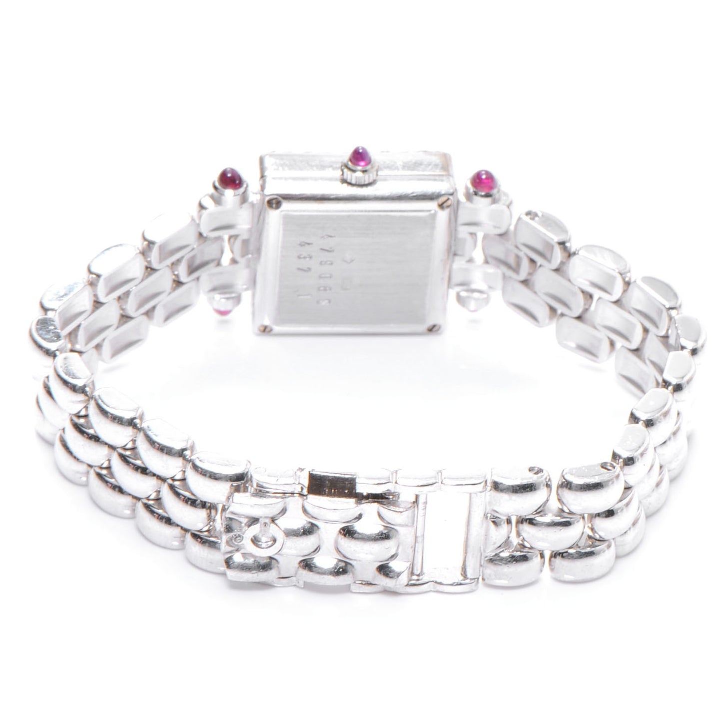 18K White Gold Diamond Pave Bezel 17mm Happy Diamonds Quartz Watch