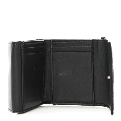Christian Dior Lambskin Cannage Lady Dior Lotus Wallet Black 5 of 15