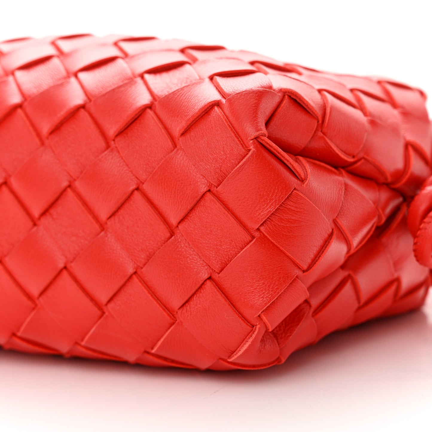 Nappa Intrecciato Mini Loop Camera Bag Apple Candy