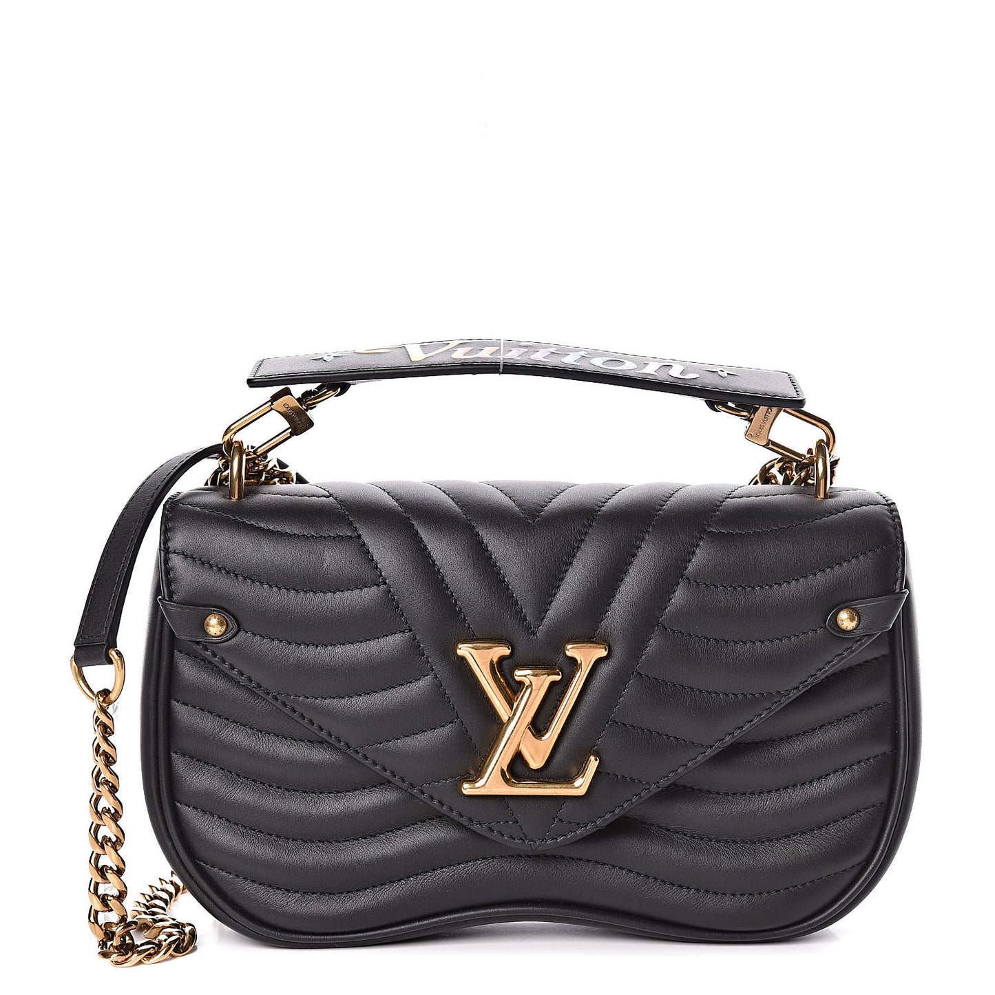 Calfskin New Wave Chain MM Black