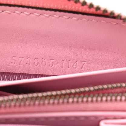 Gucci GG Supreme Monogram Strawberry Zip Around Wallet Light Pink 7 of 7