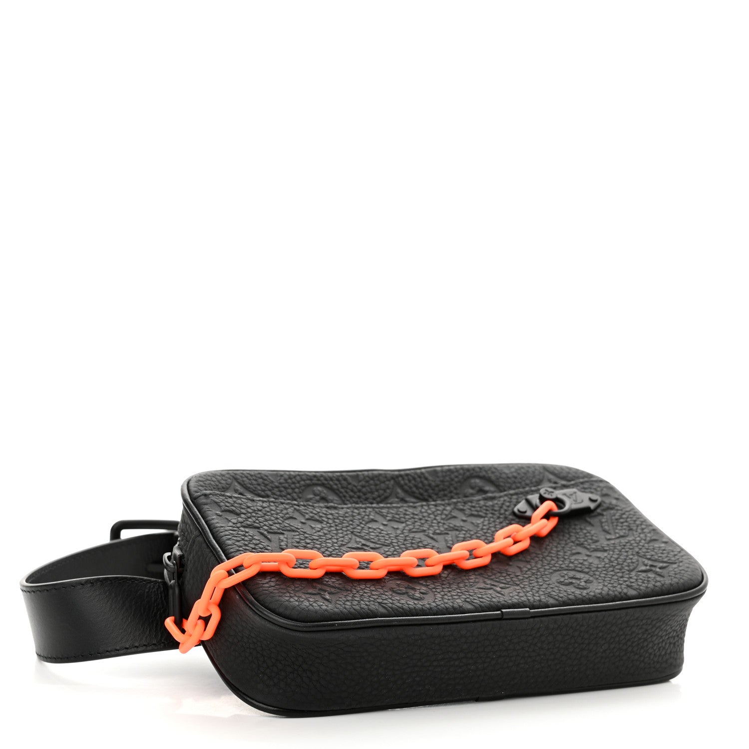 Louis Vuitton Taurillon Monogram Uniformes Solar Ray Soft Pochette Volga Belt Bag Black 4 of 9