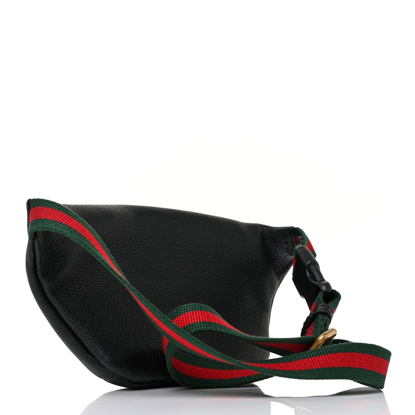 Grained Calfskin Small Logo Belt Bag Black