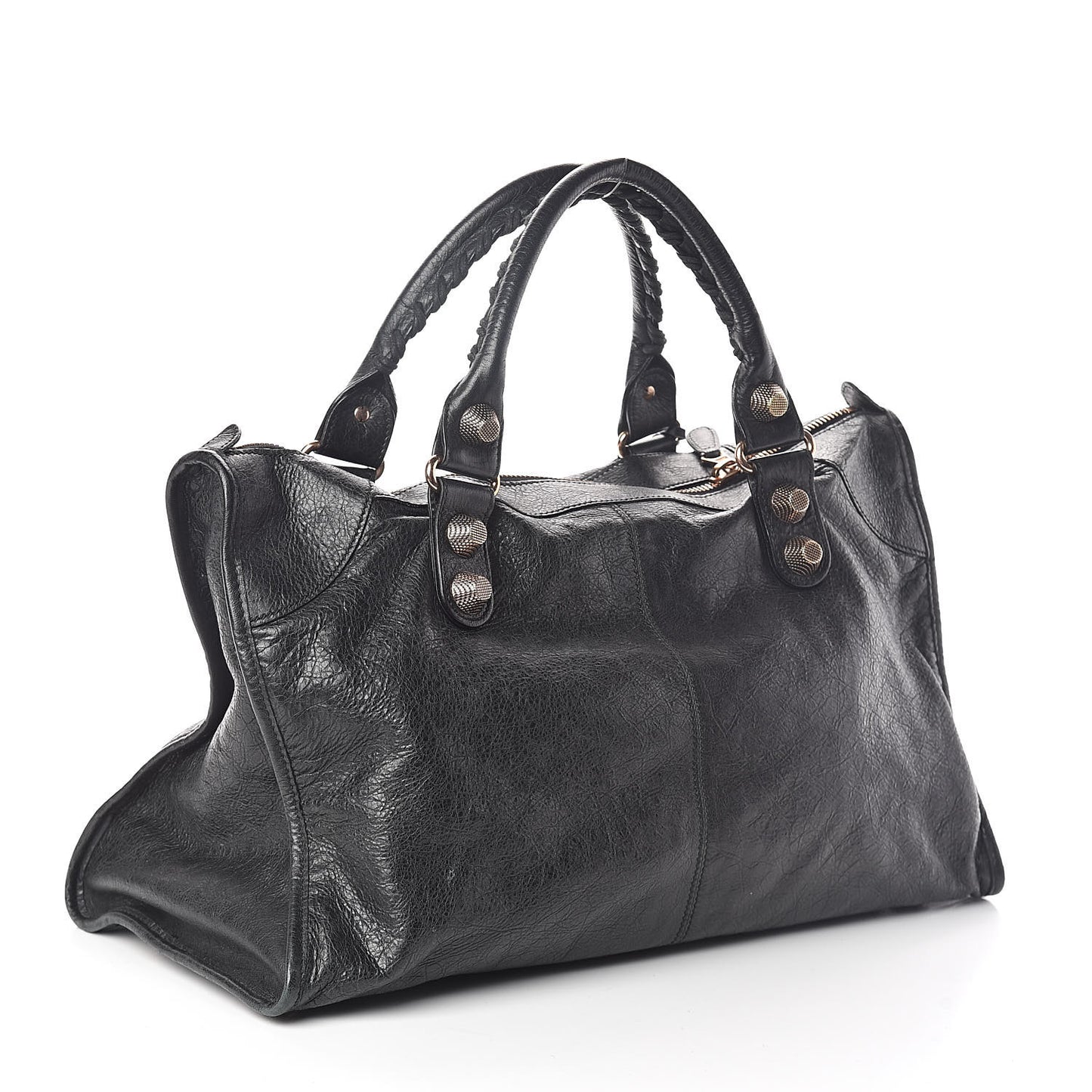 Agneau Giant 21 Rose Gold Hardware Work Black