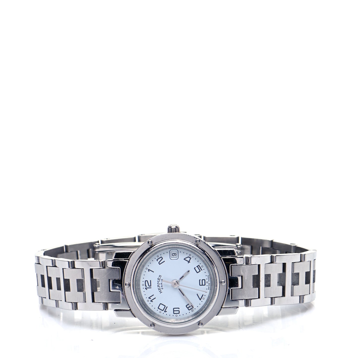 Stainless Steel 24mm Clipper Quartz Watch White