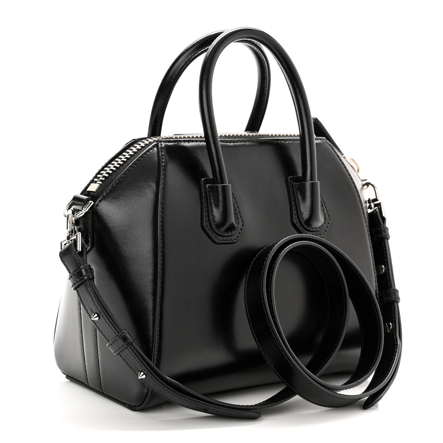 Givenchy Shiny Lord Calfskin Mini Antigona Black 3 of 10