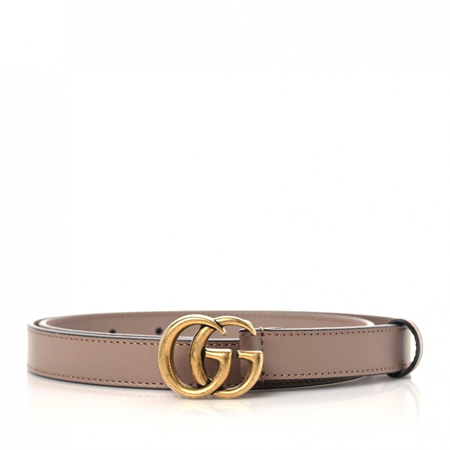Gucci Calfskin Double G 20mm Belt 80 32 Porcelain Rose 1 of 5