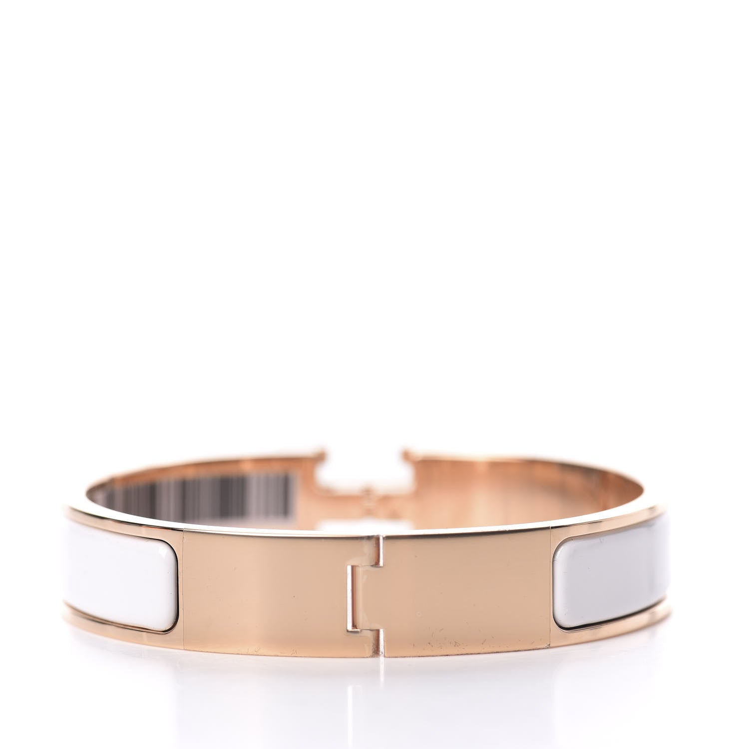 Hermes Enamel Narrow Clic Clac H Bracelet PM White 3 of 6