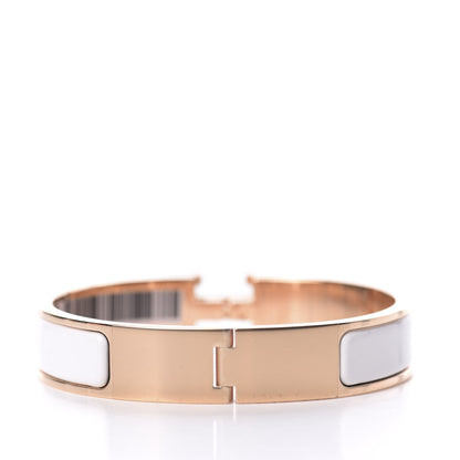 Hermes Enamel Narrow Clic Clac H Bracelet PM White 3 of 6