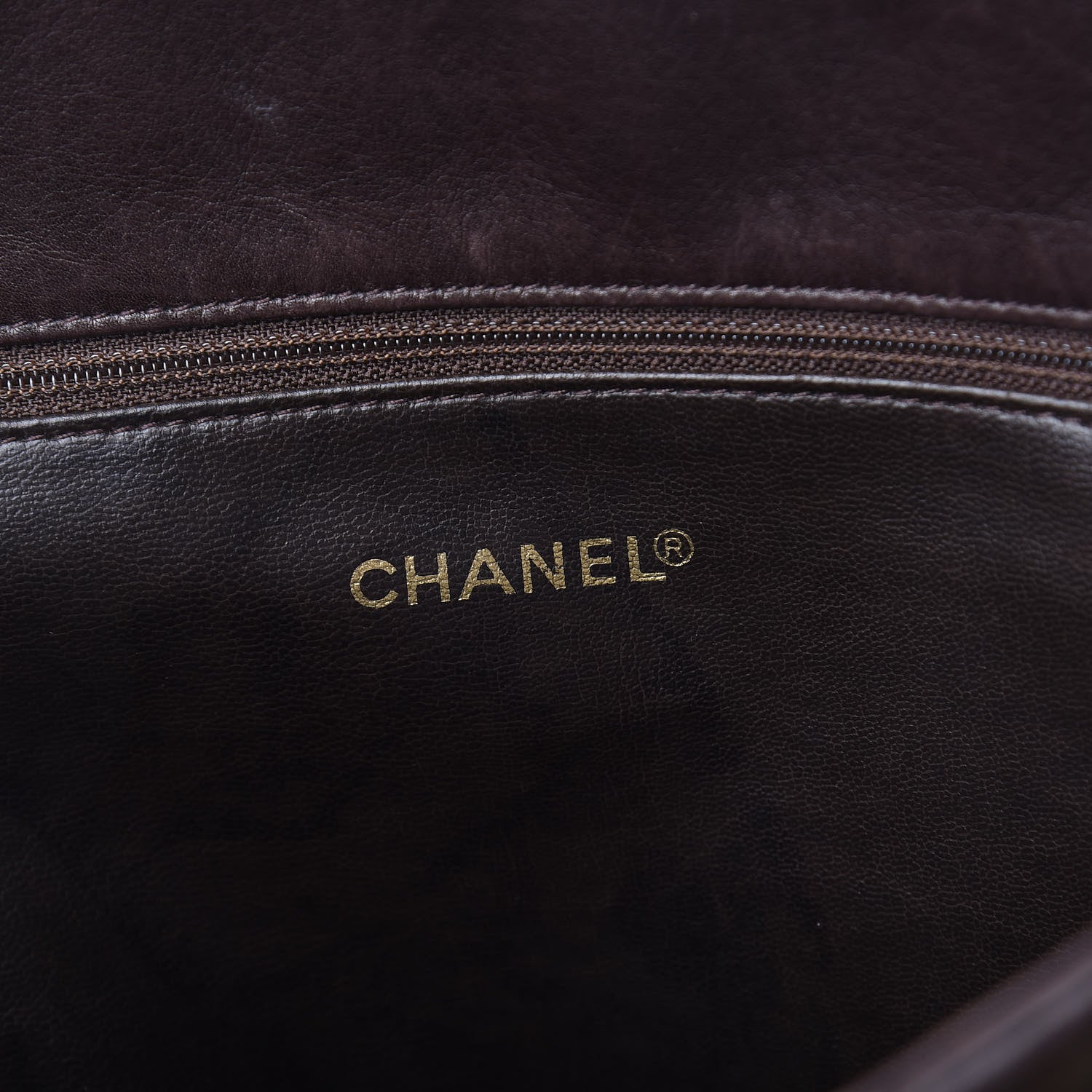 Chanel Suede Quilted Tote Bag Brown 8 of 17