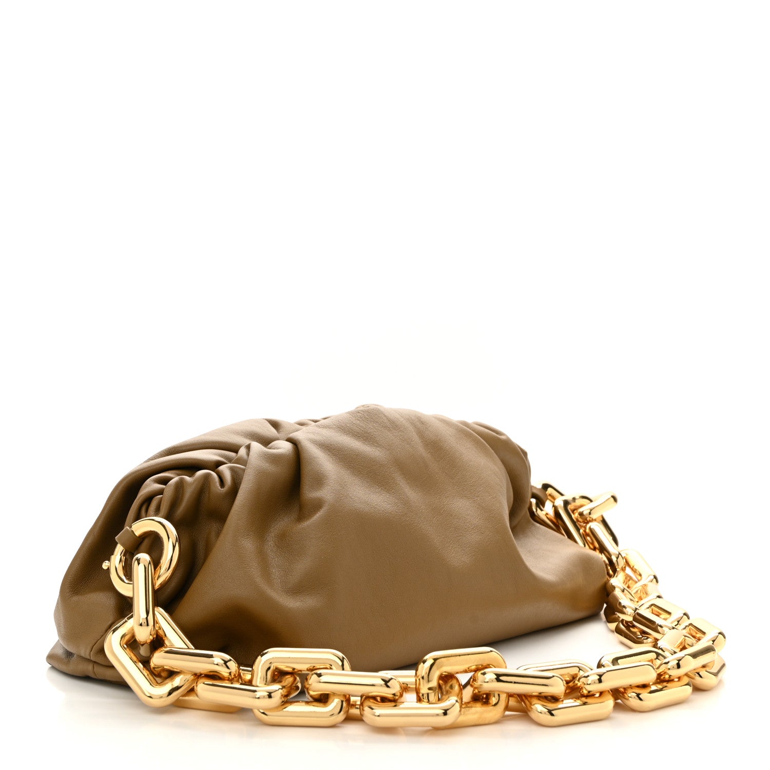 Bottega Veneta Calfskin The Pouch Chain Cammello 3 of 10