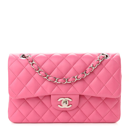 Chanel Lambskin Quilted Small Double Flap Pink 1 of 10